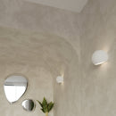 Modern white ceramic wall light – Auroleia model