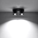 Modern black cylindrical ceiling light – Norvian model