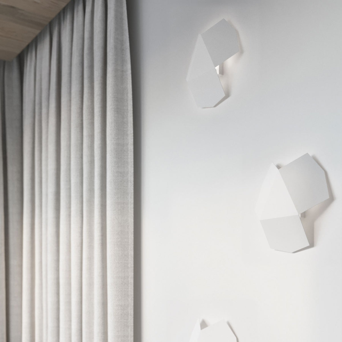 Applique murale design acier blanc – Modèle Erythrae