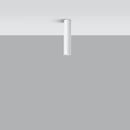 מנורת תקרה מודרנית בצורת צינור לבן לשימוש פנימי – דגם Arkanis