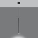 Pendant black minimalist tube - Asterion model