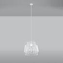 Suspensie industrială fir metalic albă – Modelul Arcanis