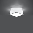 Plafonnier géométrique blanc moderne salon – Modèle Hexandor