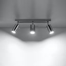 Modern chrome ceiling light with 3 adjustable spots – Arionys model