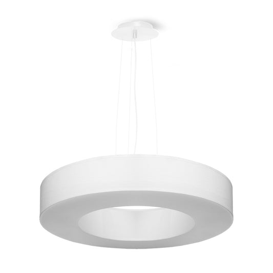 Lustre minimaliste blanc pour salon – modèle Elensia