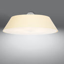 Minimalist white fabric ceiling light for living room – Asterion model