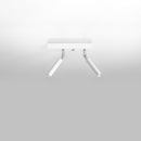 צמוד תקרה מודרני לבן מתכוונן לסלון – דגם Aerionis