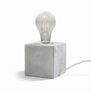 Minimalist gray concrete table lamp – Arkanis model