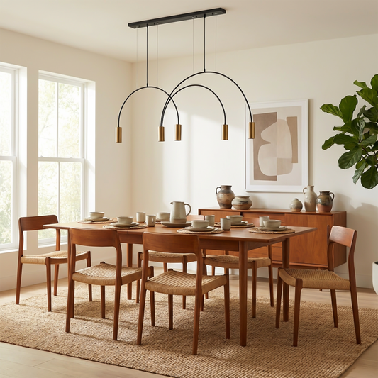Contemporary Modern Curves and Easy Installation Ceiling Light – Zeno