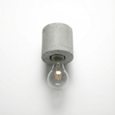 Minimalist gray concrete ceiling light for living room – Arkanor model