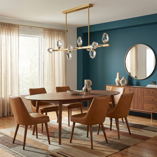 Suspension Design Géométrique Chic en Cristal – Cubic