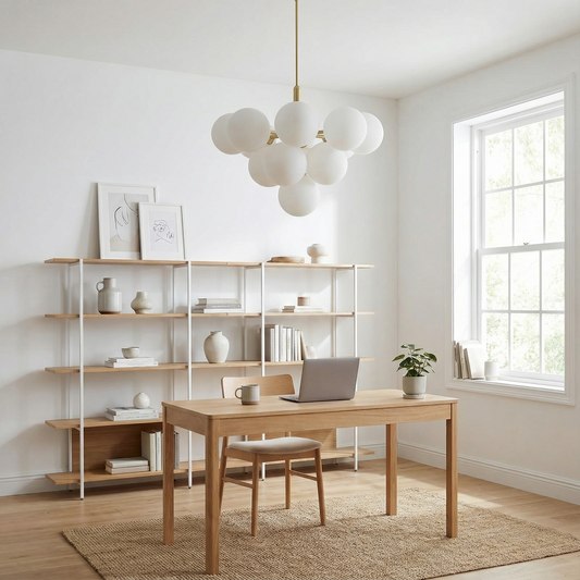 Lustre en Verre Nordique pour Salon – Silvoria