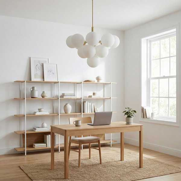 Lustre en Verre Nordique pour Salon – Silvoria