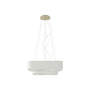 거실용 스퀘어 화이트 패브릭 샹들리에 – 모델 Orphéale