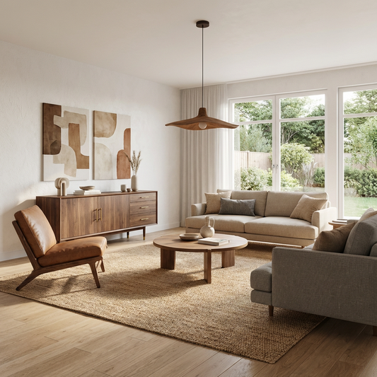 Suspension Wabi-Sabi en résine pour salons et chambres – Mélithos