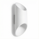 モダンな白のアルミ製チューブ型壁付け照明 – モデル Orsena