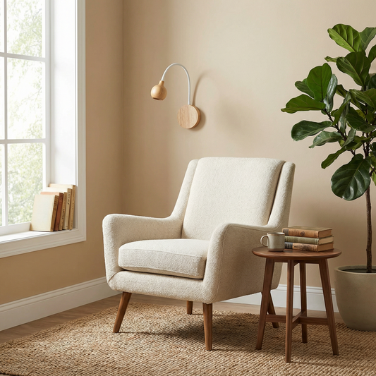 Applique Murale Scandinave en Bois avec Liseuse – Sylvedra