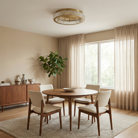 Plafonnier LED Polyvalent et Raffiné – Halo Doré