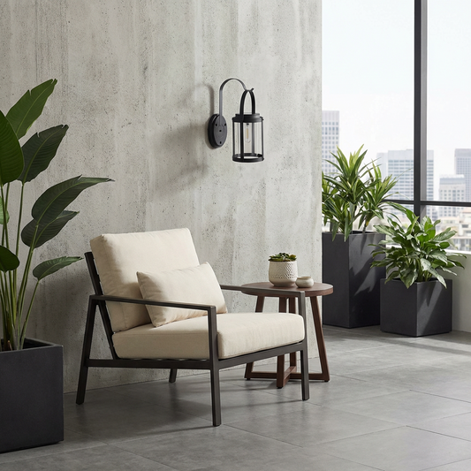 Applique Extérieure en Aluminium Noir – Fabryon