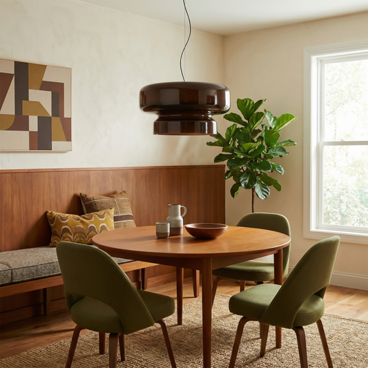 Suspension en verre coloré pour salle à manger – Armoniela