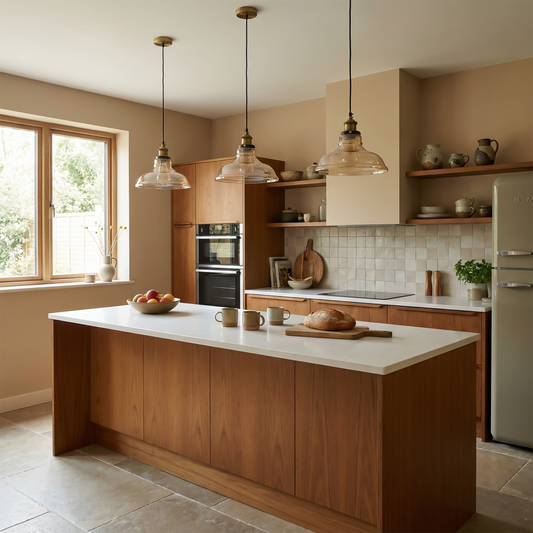 Suspension en verre fumé pour salons et chambres – Ornelica