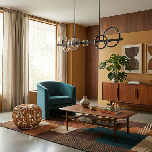 Suspension contemporaine en alliage pour salon – Halura