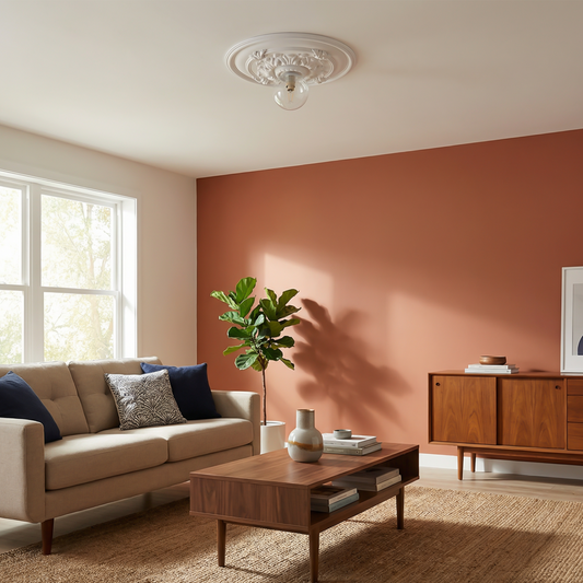 Plafonnier Vintage Chic avec Lumière LED Réglable – Orluna