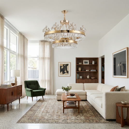 Plafonnier Intérieur Haut de Gamme Inspiration Cristalline – Rosée