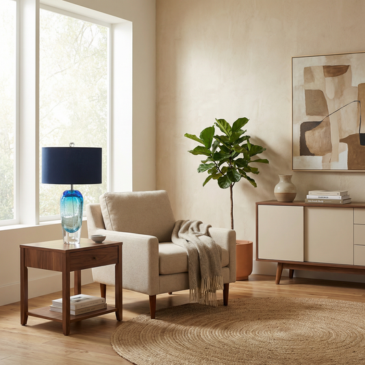 Lampe à poser Brezza vue ambiance | Luxarmonie