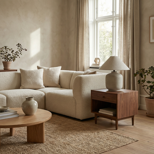 Lampe de table céramique style japonais pour salon – Zenara