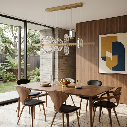 Lustre moderne en cristal pour salon – Cristarèner