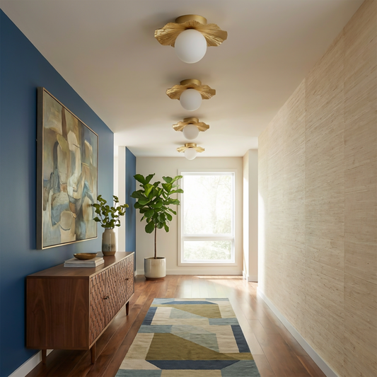 Plafonnier Dourado Elegante Luz Aconchegante – Élégo