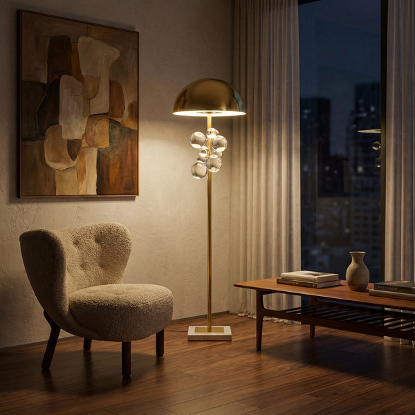 Lampe d’Ambiance Romantique et Originale en Verre – Lueur de Brume