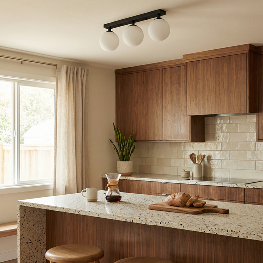 Plafonnier Design Épuré à Trois Points de Lumière – Clarion