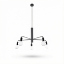 거실용 인더스트리얼 블랙 샹들리에 5구 – 모델 Arkanis