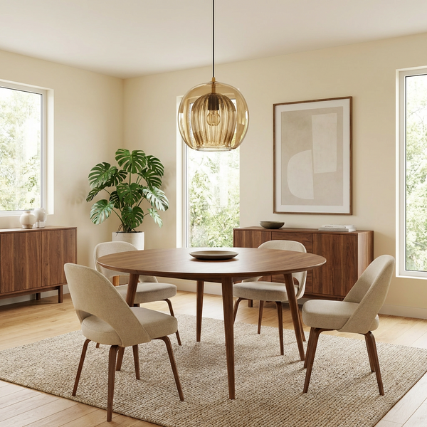 Suspension Verre Peint Éclairage LED Design Naturel – Ruche Cristalline