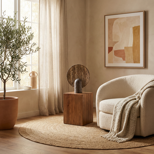 Lampe de table minimaliste en résine – Creatisio