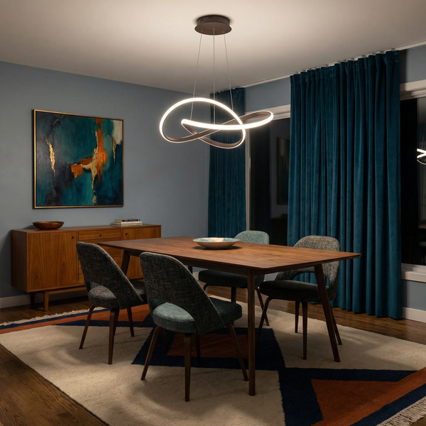 Lustre Design Organique Lumière Dynamique – Exhibition