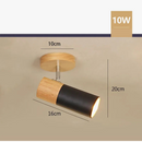 Plafonnier Surface Bois Clair avec Spot Directionnel – Velmira