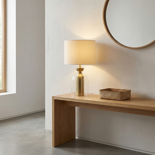 Lampe à poser Lueur d’Ambre vue ambiance | Luxarmonie