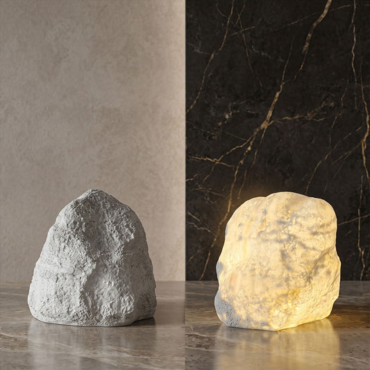 Lampadaire Extérieur Sculptural en Pierre Artificielle – Aeris