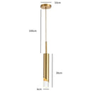 Suspension Aluminium Doré LED Design Épuré – Innicio