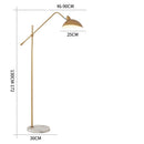 Lampă pe picior din metal auriu și marmură pentru sufragerie – Aurélis