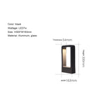 Lampadaire de jardin moderne en aluminium – Arclumia