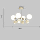 유려한 메탈 & 글라스의 따뜻한 헤일로 천장등 – Vent Solaire