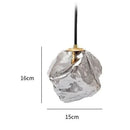 מנורת תלייה סקנדינבית מזכוכית באפקט לבה – Volcano