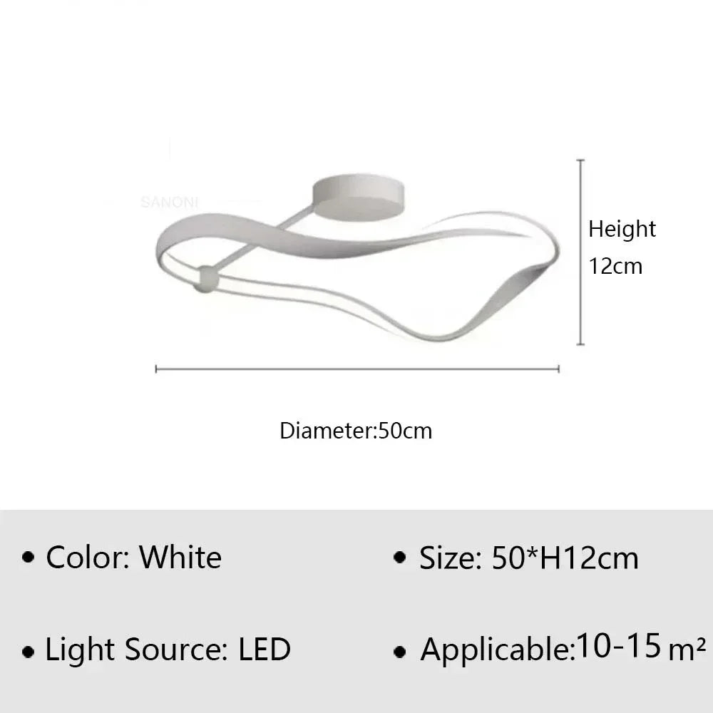 Lustre LED doré pour salons et chambres – Aurélior