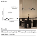 Suspension en frêne LED dimmable pour intérieurs – Armon