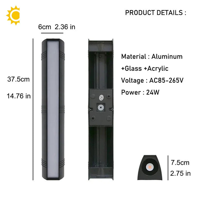 Aplica LED moderna din aluminiu – Alumiscapi