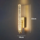 מנורת קיר מודרנית מקריסטל לסלון ולחדר שינה – Crystarion